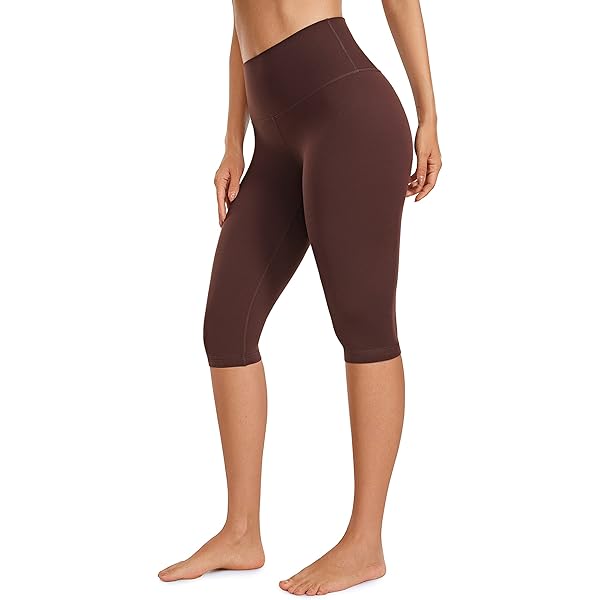 Valandy Damen Capri-Leggings, hohe Taille, blickdicht, leicht, für
