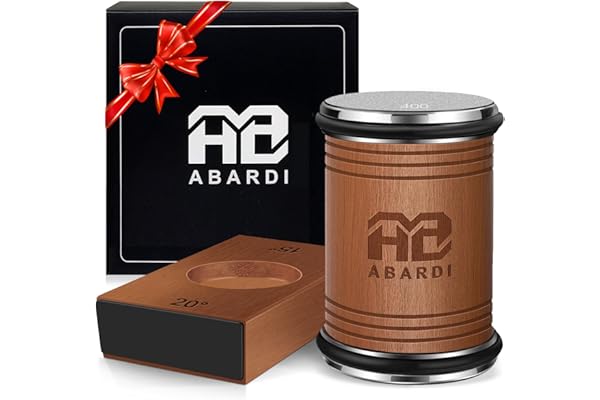 Abardi Rolling Knife Sharpener, Knife Sharpening with Diamonds Made Easy, Knife Sharpeners Kit with 15 & 20 Degree Magnetic A