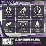 UltraGrime Family XXL Biodegradable 80 Clothwipes Pomelo Scented Pack of 2 view 6