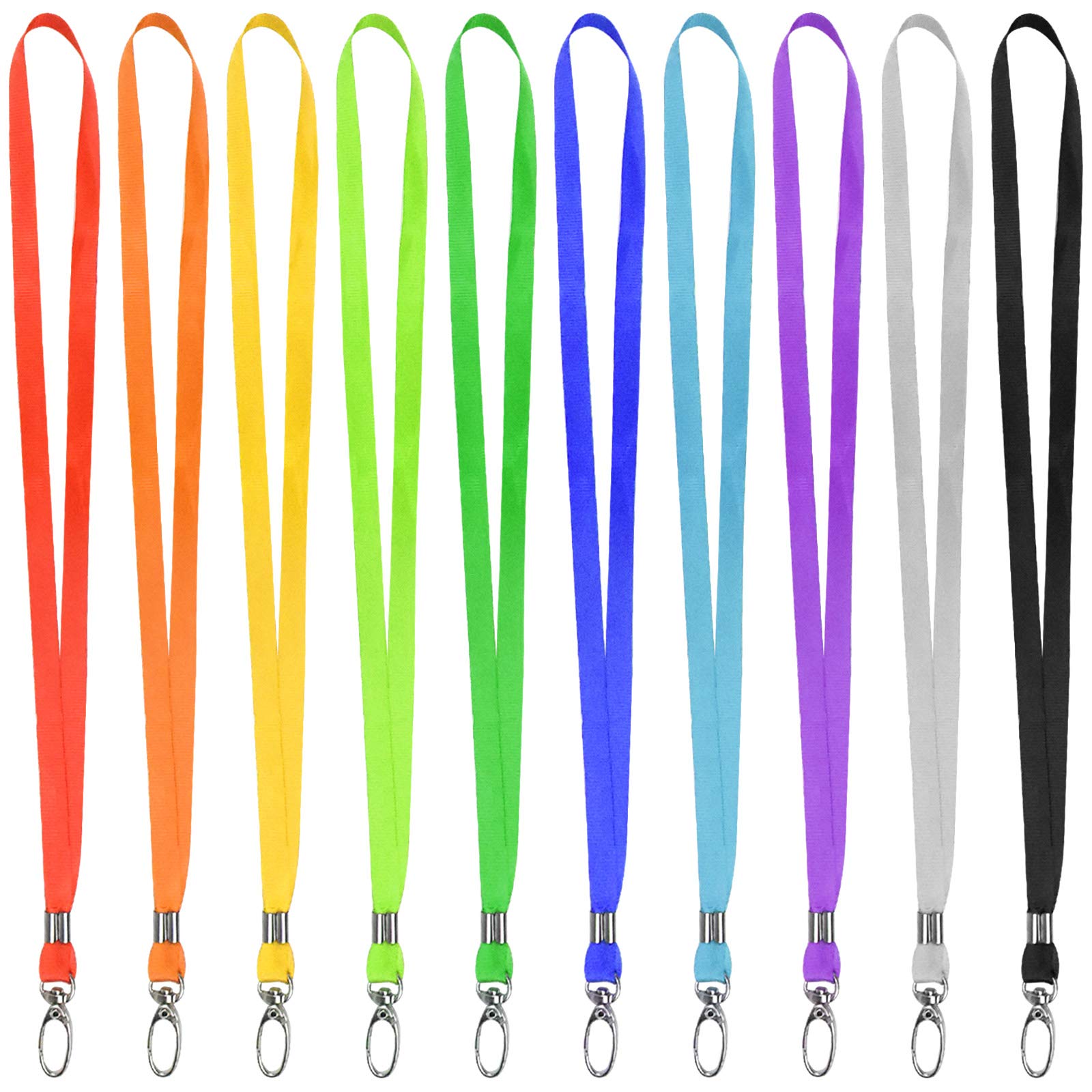 20pcs Lanyard Neck Strap, Office Lanyard For Id Card Badge Holder, Lanyards for Keys, Universal Lanyard with Swivel Clips for Women & Men (Colorful)