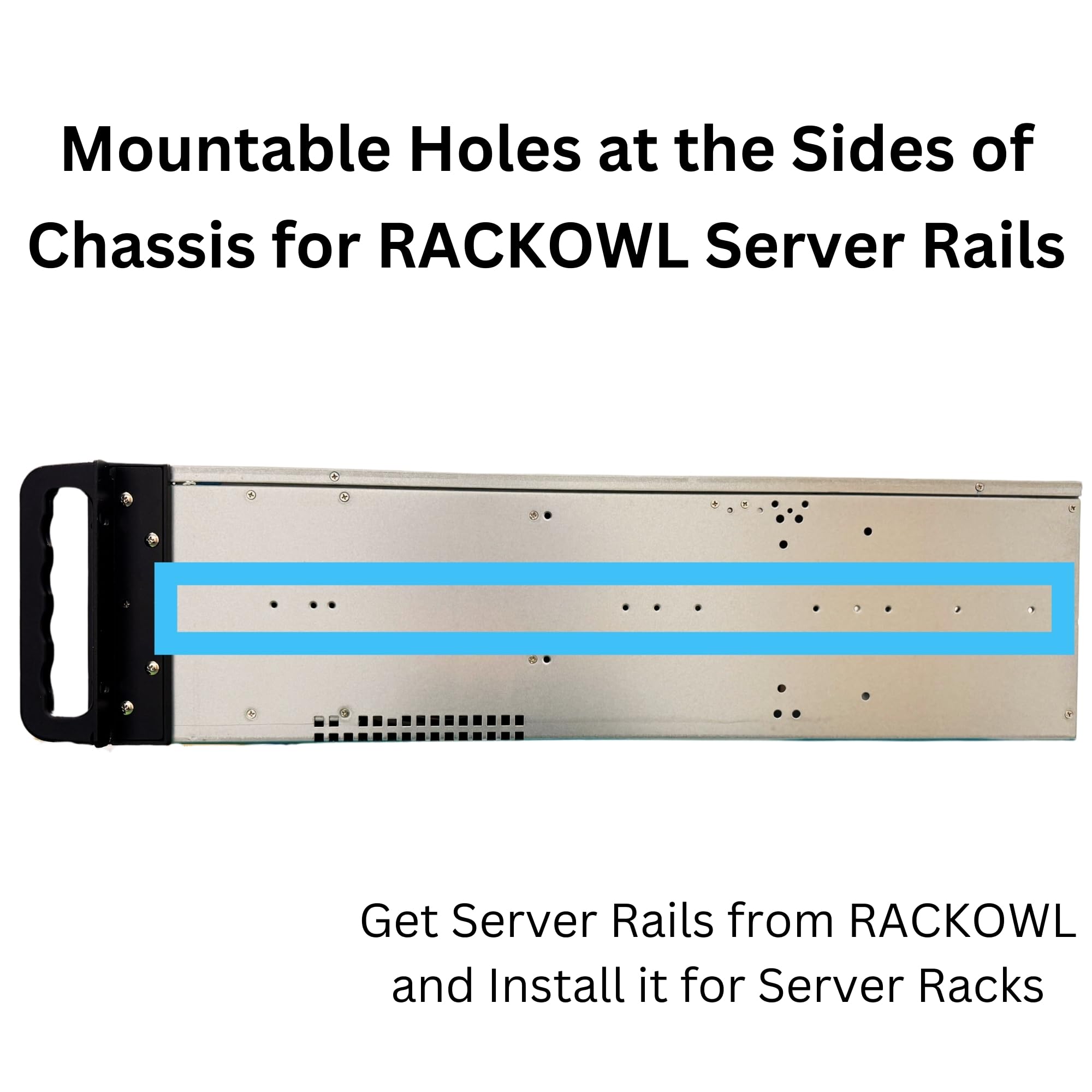 4U Server Chassis Rackmount Server Case; 8X HDD Bays & 3X 5.25 Devices; E-ATX/CEB/ATX Motherboards; Fan: Front 2X 120mm, Mid 3X 120mm, Rear 2X 80mm, Front Panel Lock, Size:16.8X 7.0X 25.0