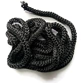 Midwest Hearth 3/16" x 120" Replacement Wood Stove Gasket Rope, USA Made | Graphite-Impregnated Fiberglass, Rated to 1000F, Creosote Resistant, For Wood Stove &amp; Fireplace Doors, Cement Sold Separately