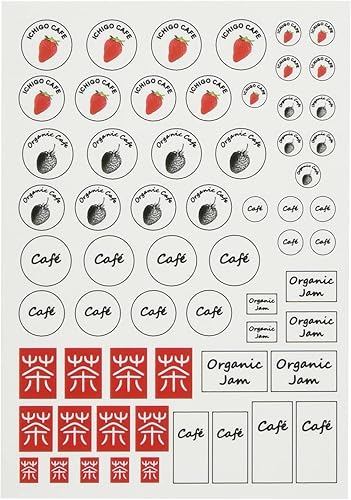 Amazon 亀島商店 Tableware Collection テーブルウエアコレクション 用 シール ドリンク ジャム 模型用シール 1044 デカール 通販