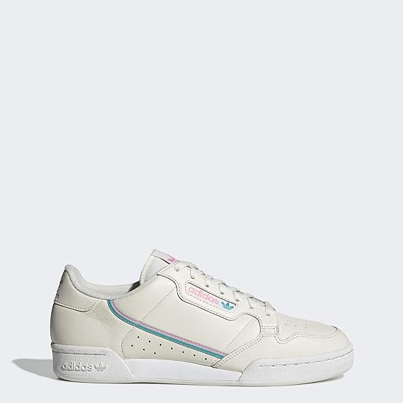 TÃªnis Adidas Continental 80, Off White / True Pink / Hi-res Aqua, 9 | Amazon.com.br