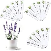 JarThenaAMCS 18Pcs Acrylic Herb Plant Label Signs Waterproof Plant Markers Reusable Garden Stake Tags with Herb Names for Nursery Indoor Outdoor Garden Decoration