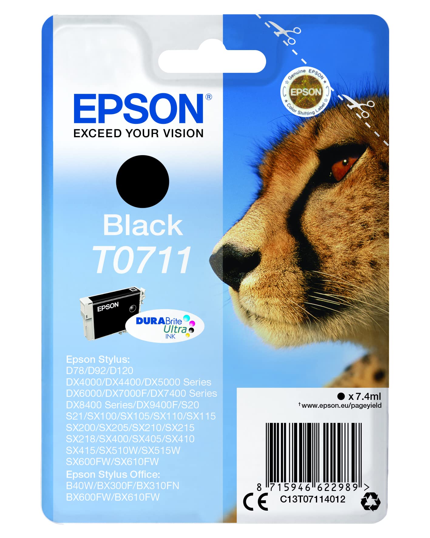 EPSON Cheetah Ink Cartridge for Epson Stylus SX600FW Series - Black