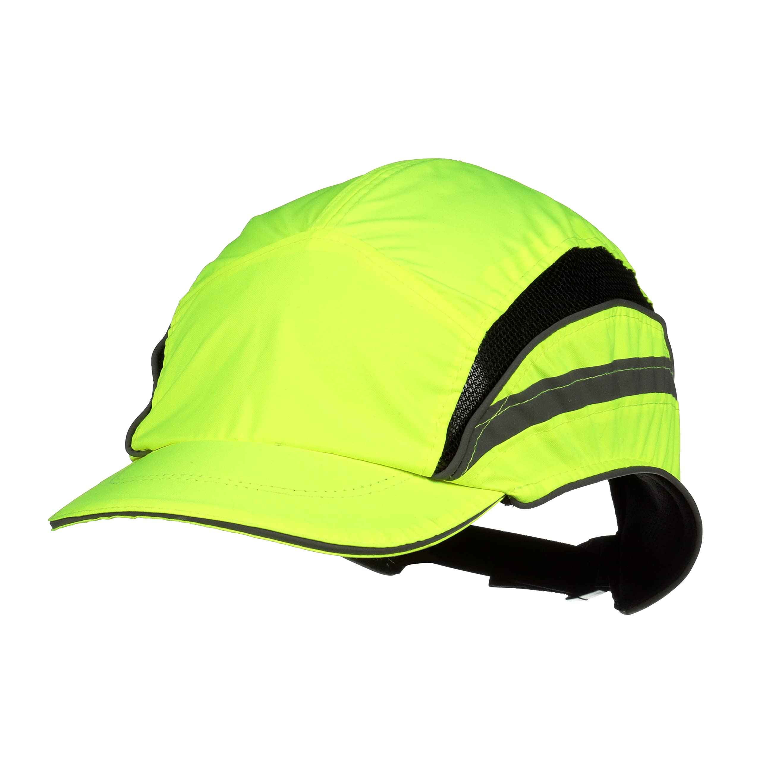 3M First Base 3 Bump Cap 2021866, Classic, High Visibility, Yellow Reduced Peak, 55mm