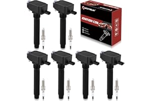 UF648 Ignition Coil Pack & Iridium Spark Plugs Compatible with Jeep Wrangler Dodge Challenger Charger Journey Ram1500 Chrysle