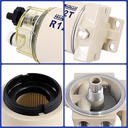 AUIVERED R12T Marine Fuel Water Separator Kit, 10