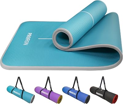 PROIRON Pilates & Yoga Mat Non-Slip Extra Thick 1830mm x 660mm x 10mm Cyan Gray