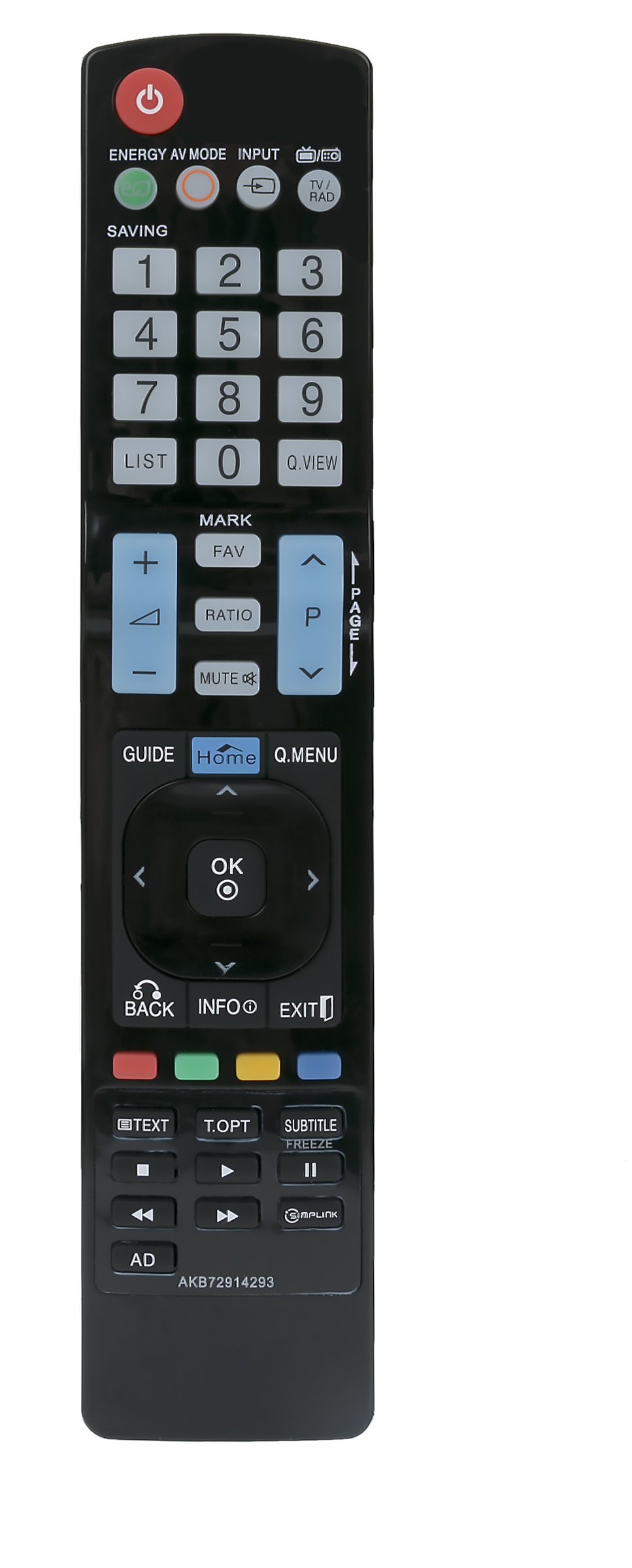 VINABTY AKB72914293 Replace Remote Control for LG TV AKB72915207 AKB72915217 AKB72915246 AKB73275606 AKB72915244 AKB72914202 42LE531C 60PV250 32LD570 37LE5400 42PJ550 42LE4500 42PT353 47LE5310 60LD565