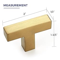 20 Pack Brushed Brass Cabinet Pulls 2 Inch Cabinet
