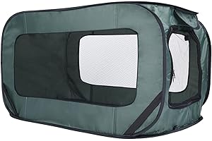 BOYUZHE Foldable Dog Kennel for Large Dogs 36-inch, Portable Waterproof Dog Crate, Pop-Up Indoor/Outdoor Pet Cage & Car Seat Travel Bed (Green)