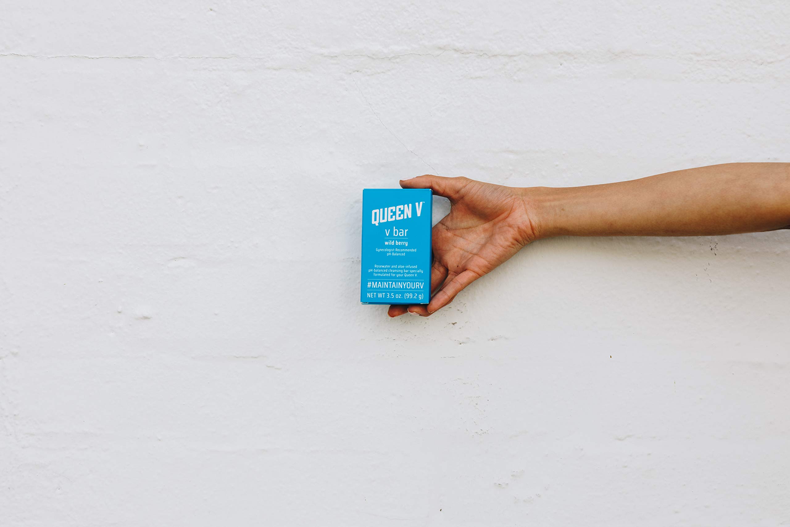 Queen V Wild Berry V Bar Soap for Women All Natural Rosewater, Aloe