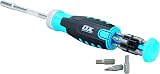 OX Tools Pro Heavy Duty Multibit Ratchet Screwdriver Multicolor view 2