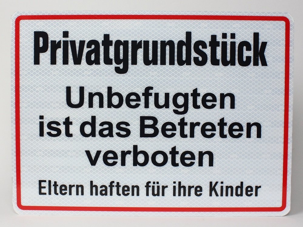 Schild Privatgrundstück Eltern Haften Für Ihre Kinder