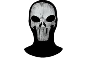 Hqroidd Balaclava Ghost Skeleton Mask Skull Ski Headwear Scarf Hood Motorcycle Helmet for Outdoor Motorcycle Hiking