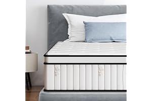 SogesSleep Twin Mattress, 10 Inch Hybrid Mattress in a Box, Individual Pocket Spring Bed Mattress, Medium Firm Mattress for Pressure Relief, Strong Edge Support, CertiPUR-US & Fiberglass Free