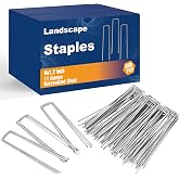 Whonline 560 Pack Landscape Staples 6 Inch, Galvanized Garden Stakes | U-shaped Ground Staples for Landscape Fabric, Yard, Tent, Lawn, Fence, Turf, Sod, Irrigation Pipes, Outdoor Decorations