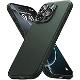 Ringke Onyx for iPhone 16 Pro Case, [Feels Good in The Hand] Oil & Dirt Resistant, Individual Lens Covers for Cameras, Non-Slip Enhanced Grip Lightweight Cover - Dark Green
