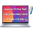 Dell Inspiron 16 Plus 7640 7000 Business Laptop (16" QHD 2.5K 120Hz, Intel 10-Core i7-13620H, 16GB DDR5, 1TB SSD), Backlit, Fingerprint, Thunderbolt 4, IST Hub, 1080p Webcam, Win 11 Pro w/Copilot