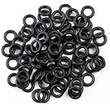 Hapurs Rubber O-Ring Sound Dampeners for Cherry MX Key Switch,135-Pieces,Black