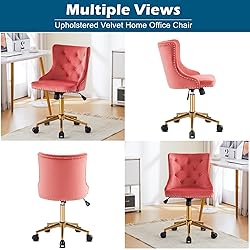 VINGLI Watermelon Red Armless Home Office Desk