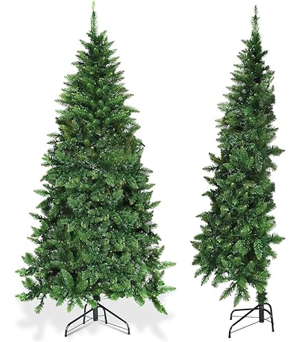 Amazon.com: GOFLAME 8FT Pre-Lit Corner Christmas Tree
