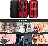 Acehome 7 in 1 Nail Clipper Manicure Set Red Leather Case Stainless Steel view 6