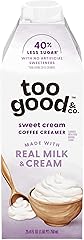 Too Good & Co. Sweet Cream Coffee Creamer, Flavored Creamer Made with Real Milk and Cream, Tastes Great in Iced Coffee and Co