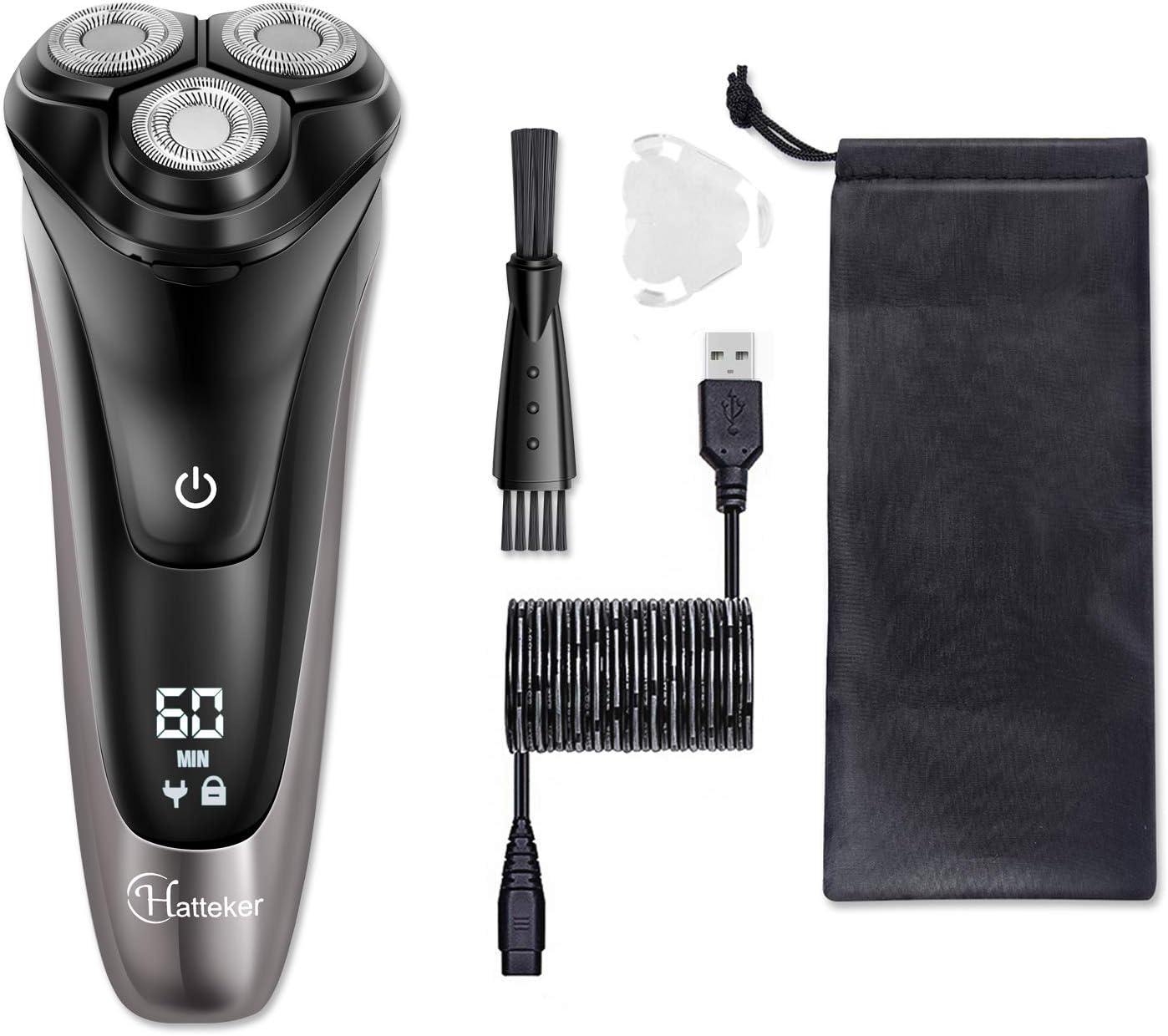 hatteker electric shaver rotary razor