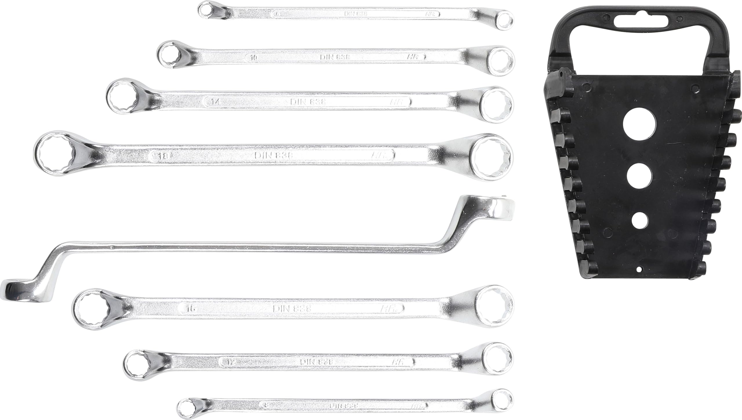 BGS 1212 | Double Ring Spanner Set | offset | 6 x 7 - 20 x 22 mm | 8 pcs.