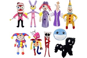 VAOUX 10 PCS Digital Circus Plush Toy,The Amazing Plushies Toy,Stuffed Animal Plushie Doll Gift for Kids and Fans.