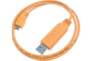 easyreen Micro USB Console Cable for HPE Aruba Wireless AP FTDI Console Cable JY728A AP-CBL-SERU 3.3V TTL USB Type A to Micro