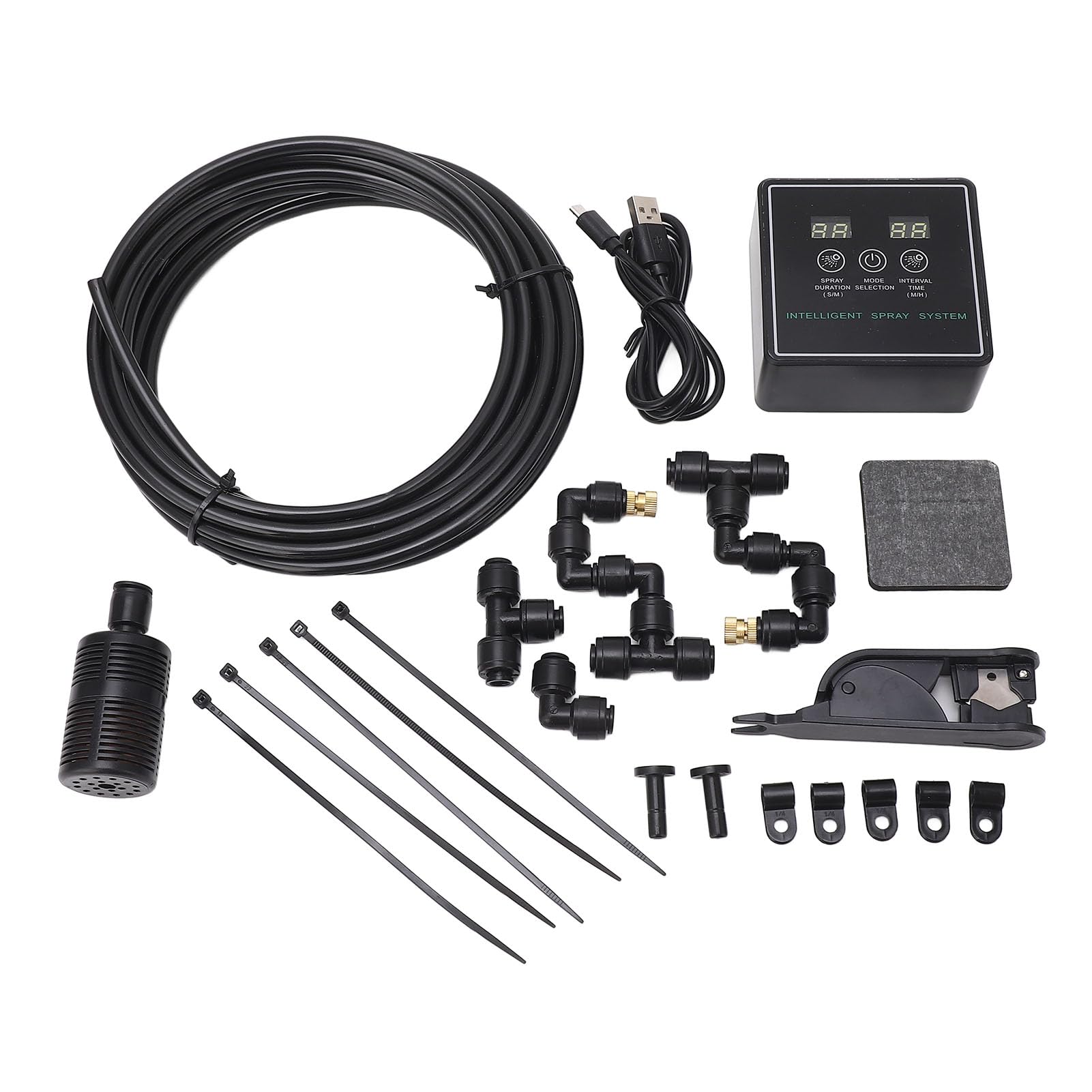 Reptile Mister with Timer, Smart Misting System 360° Adjustable Automatic Mister for Reptile Tank