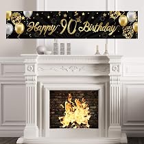 90. Geburtstag Deko-Set – Rose Gold Mit Blumen-Hintergrund, Banner & Ballons – Für Partys & Feiern