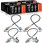 A-Premium Set of 4 O2 Oxygen Sensor (Upstream and Downstream) Compatible with Chevy, GMC, Cadillac & Pontiac - Silverado 1500
