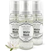 Tom's River Fine Fragrance Body &amp; Hair Mist | White Musk Scented (Pack of 3) | For Daily Use | Travel-Friendly | 2 fl oz/ 60ml per Bottle