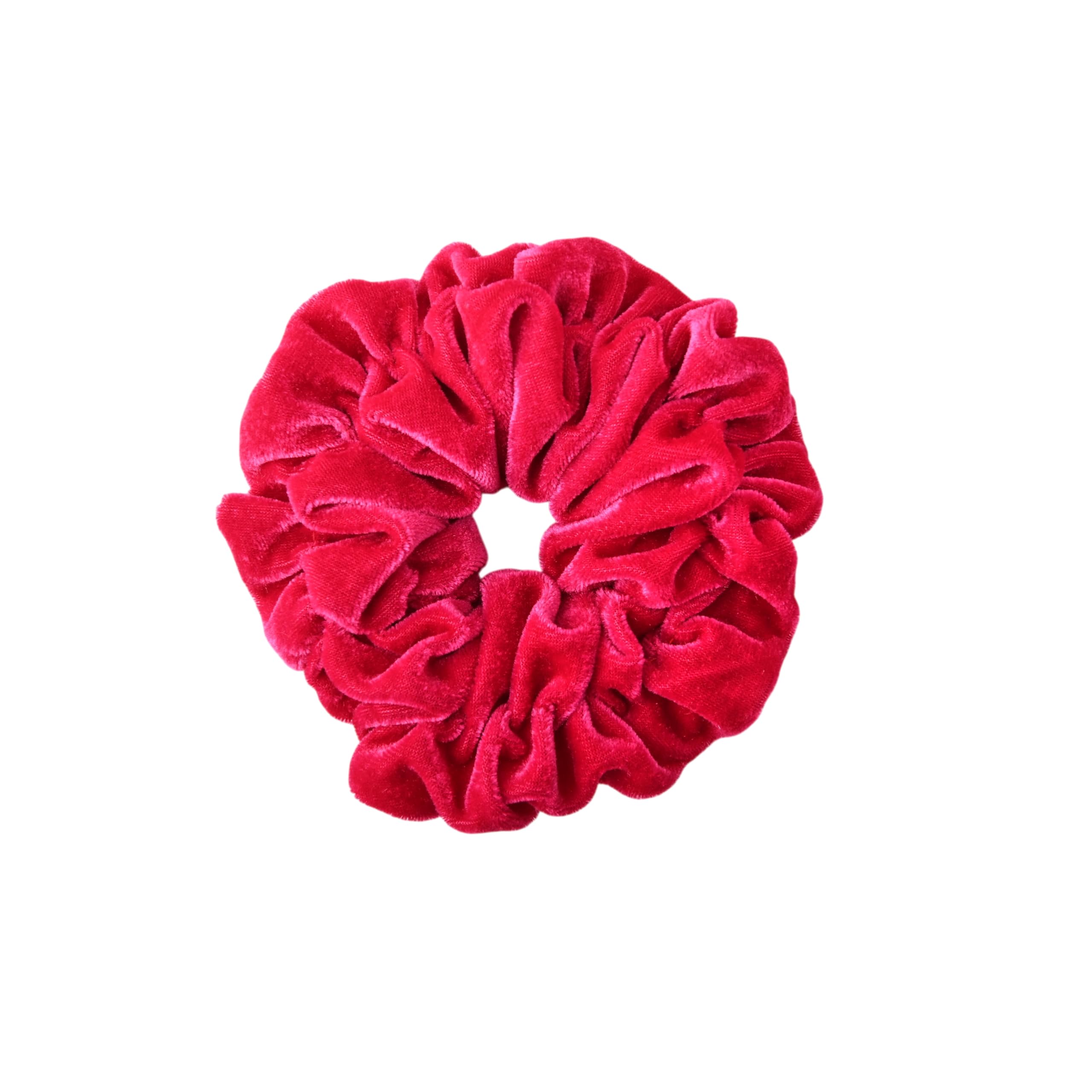 Hot Pink Jumbo Velvet Scrunchy
