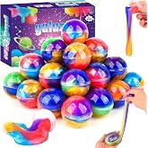 36 Pack Galaxy Slime Party Favors, Non-Sticky, Stress Relief Treasure Box Toys for Classroom Prizes, Easter Basket Stuffers Student Gifts Goodie Bags Egg Fillers for Kids Boys Girls 4-8, 8-12