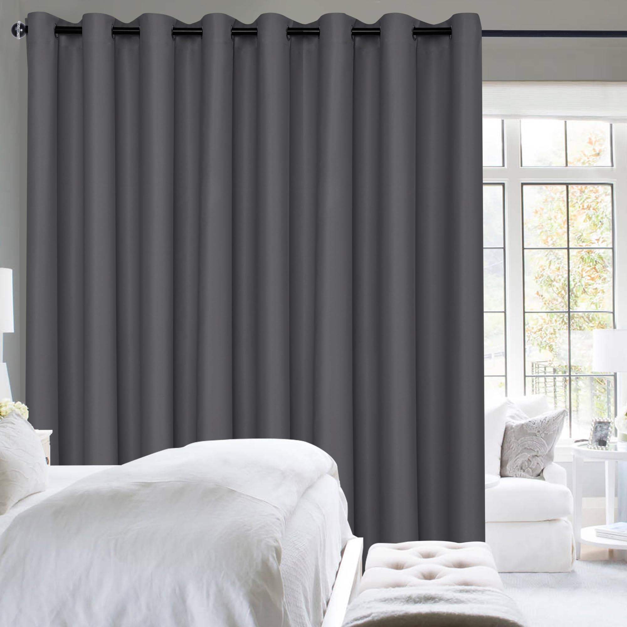 Hiasan Room Divider Blackout Curtains,Extra Wide