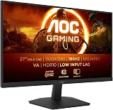 AOC 27G15N 27-Inch Full HD Monitor 180 Hz Fast VA 1 ms HDR10 Adaptive Sync