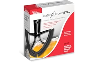 New Metro Design Beater Blade Metal TH-M Compatible with KitchenAid 4.5-5 Qt Tilt-head Stand Mixer, Black