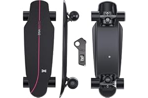 DNASKATE M8 Electric Skateboard with Remote Control, 15/22 Mph Maximum Speed 9/15 Mile Range 400/800W Hub Motor Skateboard fo