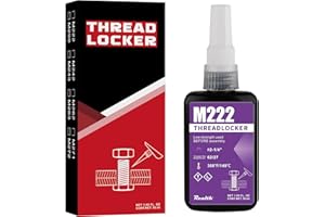 REALTH Threadlocker M222 Purple 50ml Low Strength, Thread Locker for Bolt and Nuts Lock Tight, Thread Locking Glue for Metal Assembly and Easy Disassembly(M222)