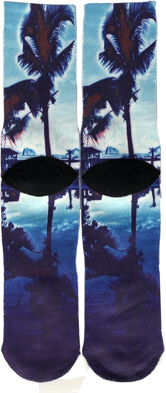 SherryDC Mens Novelty Funny Crazy Graphic Photo 3D Print Casual Long Crew Tube Socks