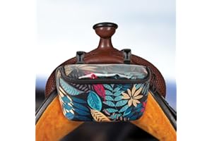 B BLOOMOAK Bloomoak Saddle Pouch Bags for Horses with Touch Screen Phone Bag,Cellphone Saddle Sack for Riding,1.5L Capacity (Black with Touch Screen Phone Bag…