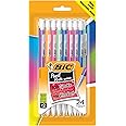BIC Xtra-Sparkle Mechanical Pencil, Medium Point (0.7 mm), 24-Count, Refillable Design for Long-Lasting Use