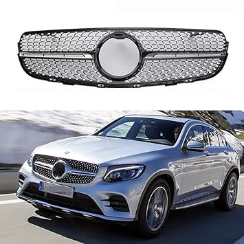 Motorfansclub W253 X253 Diamond Grille Fit For Mercedes Benz Glc Class Glc43 Glc200 Glc250 Glc300 Glc450 2015 2016 2017 2018 Amg Sport Front Grille