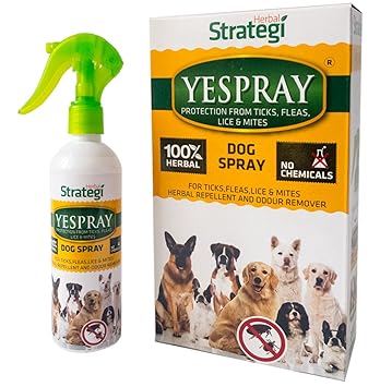 Strategi Yespray Herbal Protection From Ticks , Fleas, Lice And Mites For Dogs - 200Ml